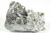 Gleaming Pyrite and Sphalerite (Marmatite) on Quartz - Peru #238937-1